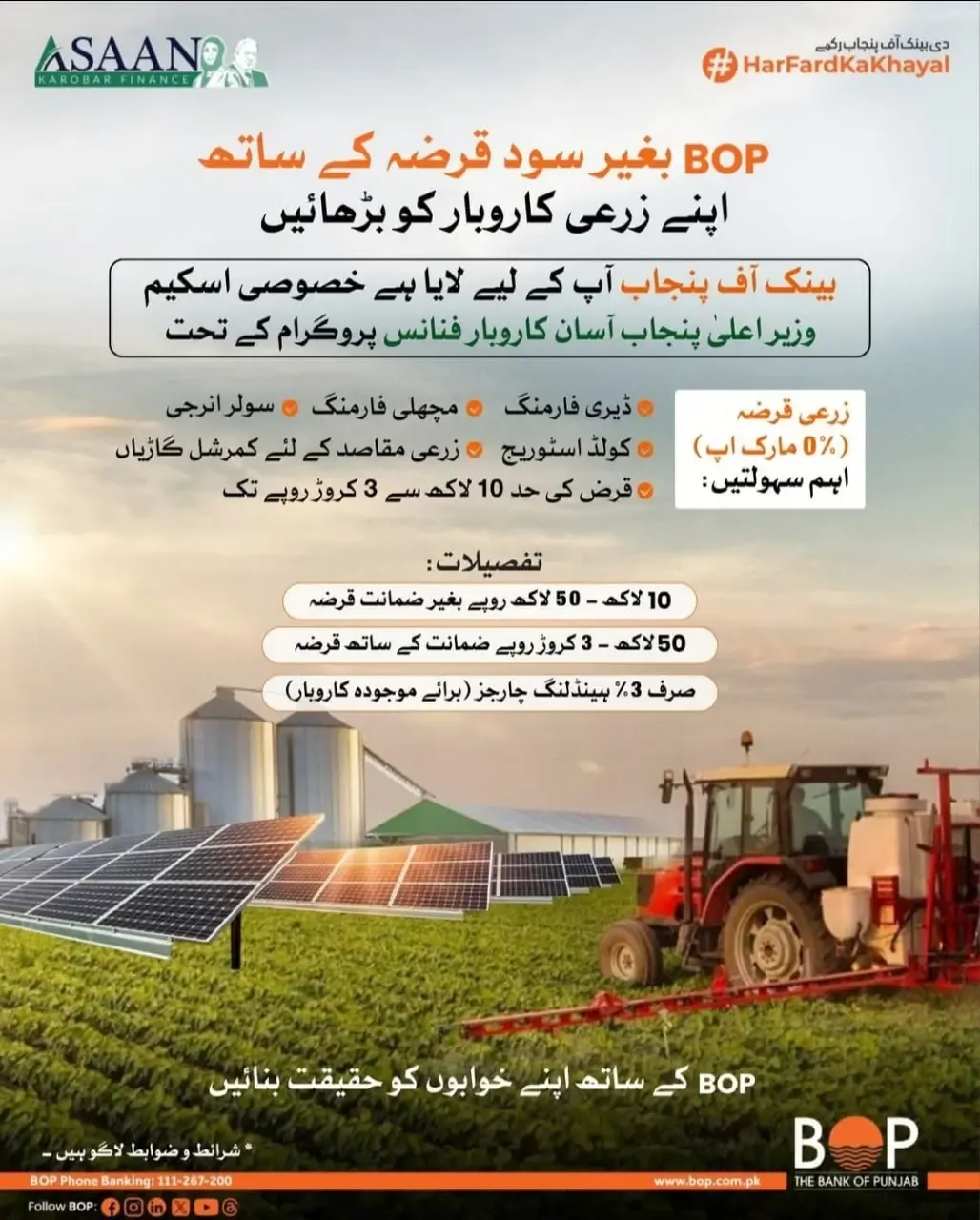 Bop Agriculture Loan Scheme 2025