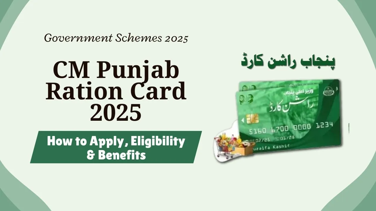 CM Punjab Ration Card Program Registration