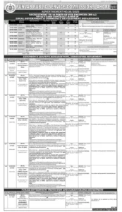 PPSC Latest Advertisement 2025 Ad No 38